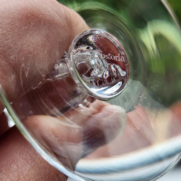 Heather Etch Glasses Set of 2 Champagne Coupe Footed by Fostoria Glass 1950s VTG - Picture 5 of 8